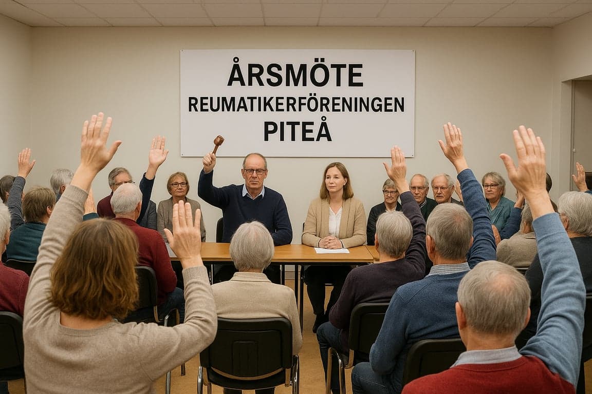 Bild på årsmöte (skapad med AI)