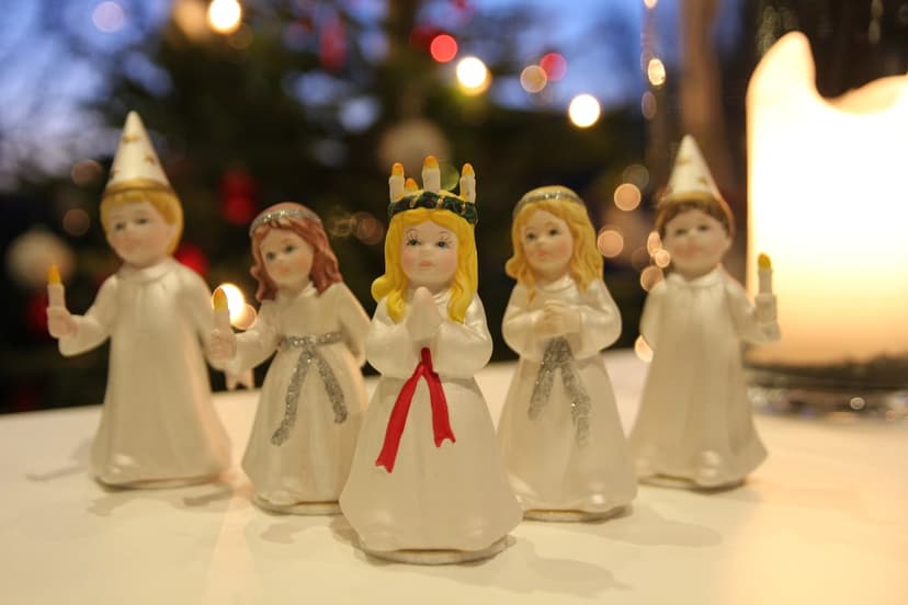 Julfest med luciatåg