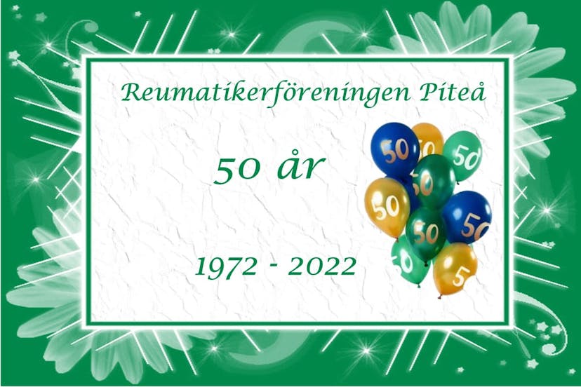 Reumatikerföreningen Piteå fyller 50 år